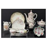 Vintage Lefton Rose Chintz Coffee Pot & More