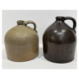 Vintage Stoneware Whiskey Jugs