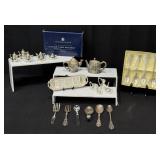 Godinger Pewter Teapot Salt & Pepper Set, Crabtree