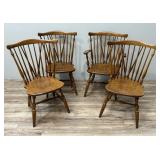 Vintage Ethan Allen Heirloom Nutmeg Dining Chairs