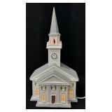 Vintage Lighted Kurt Adler Colonial Church, 1986