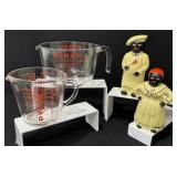 1950s Salty & Peppy Black Americana Set, Pyrex