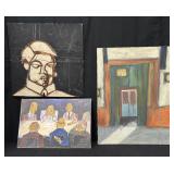 Vintage Original Abstract & Figurative Paintings