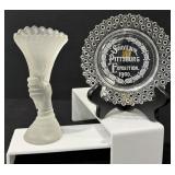 1876 Gilinder & Sons Centennial Hand Bouquet Vase
