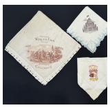 1893 Columbian Expo Worlds Fair Silk Handkerchiefs
