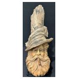McCable #1408 Carved Resin Old Man with Pipe