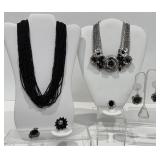 Vintage Costume Jewelry, KJL Ring, Necklaces