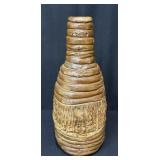 Handmade Neutral Coiled Pottery Vase