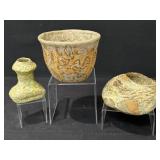 Hand Thrown Signed Studio Art Pottery Vessels