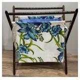 Vintage Folding Knit Sewing Yarn Basket