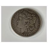 1886 P Morgan Silver Dollar,FINE