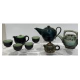 Japanese Sake Set & Pottery Teapots
