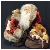 2004 Signed Soup Stone Santa with Packages