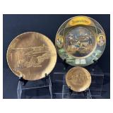 1907 Jamestown Expo Pocahontas Metal Plate & More