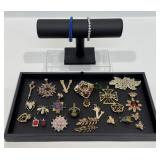 Vintage Rhinestone Brooches, Insect Brooches