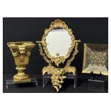 Georges Briard Plate, Lion Ceramic Planter, Cherub