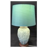 Blue Phoenix Glass Table Lamp