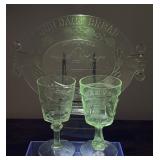 1876 Centennial Expo Glasses, Daily Bread Platter