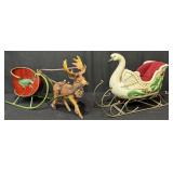 Vintage Victorian Swan Sleigh, K. Adler Sleigh