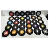 Vintage Vinyl Records 45 Rpms, Mixed Variety