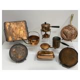 Vintage Copper Kitchen Items Lot