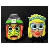 Vintage Halloween Masks Witch, Princess