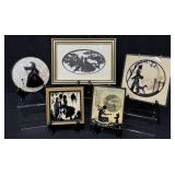 Hand Cut Signed Skaters Silhouette & More