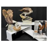 Lefton Eagle Figurine, Signed Painted Lucite Eagle