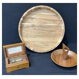 Kustom Kraft Black Walnut Bowl, Thorens Music Box