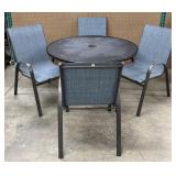 Outdoor Table, Stackable Patio Dining Chairs