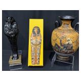 Vintage Amphora Greece Style Vase, Pharaoh & More