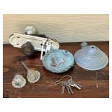 Vintage Mist Master Sprinkler & Glass Door Knobs