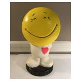 1971 Play Pal Plastic Yellow Smiley Bank