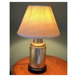 Gold Colored Etched Lamp