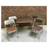 Vintage Card Table & Chairs