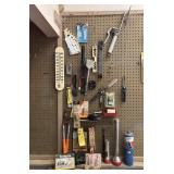 Variety of Tools on Peg Board
