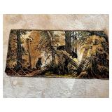 Vintage Forest/Bear Wall Tapestry