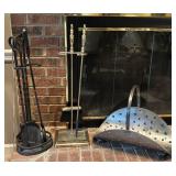 Fireplace Tools & Log Holder