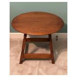 Round Maple Side Table