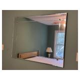 Vintage Etched Boarder Wall Mirror
