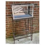 Fish Tank with Vintage Hairpin Leg Base