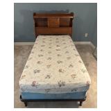 Twin Bed with Bookcase Headboard