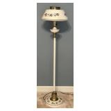 Vintage Metal Tole Floor Lamp