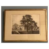 Vintage Framed Wayside Inn Print
