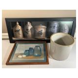 Crocks, Jugs and Ball Jar Decor and Crock