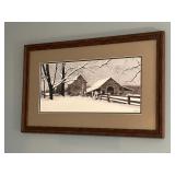 Bob Timberlake Framed "Heavy Snow"