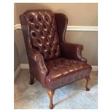 Hancock & Moore Leather Wing Back Chair