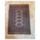Pakastan Bukhara Hand Knotted Throw Rug