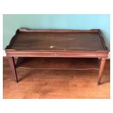Vintage 2 tier Scalloped Coffee Table