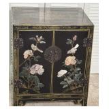 Jinlong Chinese Lacquer Soapstone Cabinet, Read